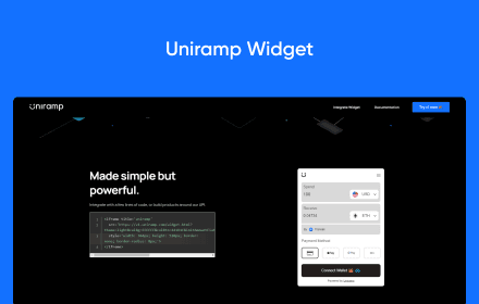 Uniramp Widget